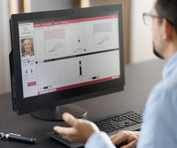 person contacting audiologist