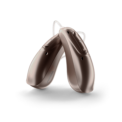Phonak Lumity hearing aid pair.