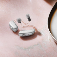 resound nexia hearing aid set in silver