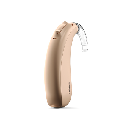 Phonak Lumity Naida L70 hearing aid beige.
