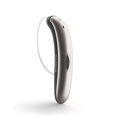 Phonak Slim L70 hearing aid in Silver/Black