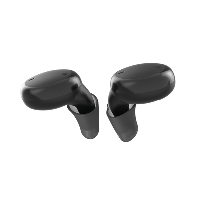 Signia Active hearing aids in black.