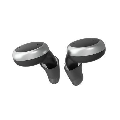 Signia Active hearing aids in black.