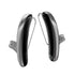 A pair of Signia Styletto IX 7 kit hearing aids in black and graphite.